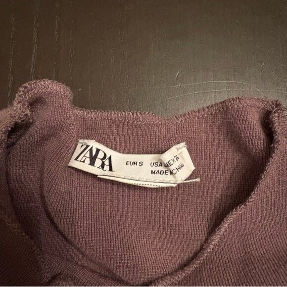 Sleeveless Mock Neck Top Taupe - Picture 3 of 3